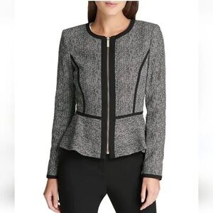 DKNY Structured Gray Blazer